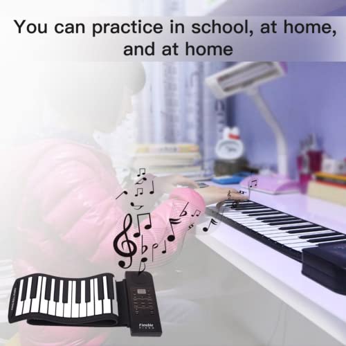 Lychee Clavier Piano Electronique Portable Flexible à 61 Touches Retroussé Roulé Roll Up Piano Souple Flexible MIDI Pliant Instruments de Musique - Les Beatles, Paul McCartney, John Lennon, RIngo Starr, George Harrison Lychee Clavier Piano Electronique Portable Flexible à 61 Touches Retroussé Roulé Roll Up Piano Souple Flexible MIDI Pliant Instruments de Musique – Image 8