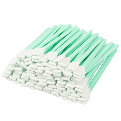 LYDODOKA 200 Pcs Cleaning Swab Stick, Dust Free Cleaning Sponge Tip, 4.8 Inch Double Sided Industrial Cotton Swabs for Camera Lense, lectronic Equipment, Car Detailing, Lab Equipment