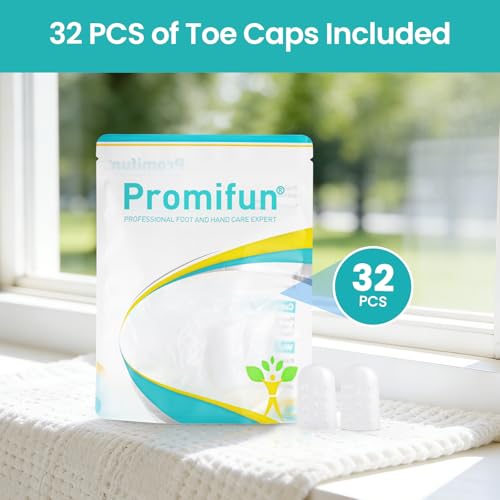 Image of Gel Pinky Toe Caps, 32 Pack Toe Protectors for Women, Silicone Toe Covers Sleeves for Men, Blisters, Corns, Friction Pain Relief (Clear, Pinky)