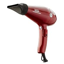 GAMMA+ 3500 Professional Salon Tourmaline Ionic Hair Dryer, 2 Nozzles, 6 Heat/Speed Settings