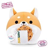 Snackles Seria 2 Wave 2, Corgi, 20 cm Snackle by ZURU Cuddly Squishy Comfort Plush with License Snack Brand Accessory (Corgi, Subway Cookie)