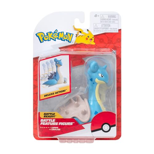 Pokémon PKW3416 - Figura de Battle Feature de Lapras, 11,5 cm