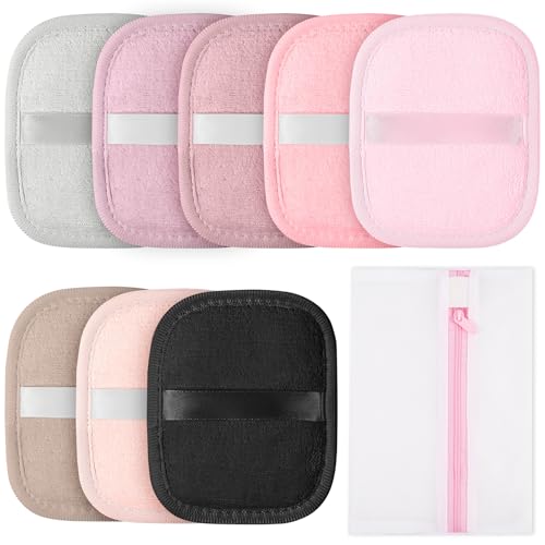 AOOWU 8 Pezzi Dischetti Struccanti Riutilizzabili, Dischetti Struccanti Lavabili con