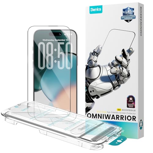 BENKS OmniWarrior �����ی�t�B���� �����^ �����ߗ� 9H�d�x �������� ��phone 17 pro max�K���X�t�B���� �C�A�Ȃ� �ȒP�\��t�� �A�C�t�H��17 Pro Max�Ή��i6.9�C���`�j