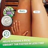 Crema aceleradora del bronceado de primera calidad, 100 g, para...
