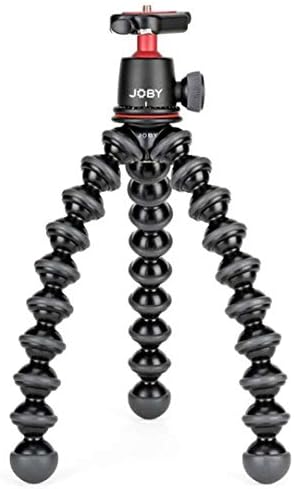 Joby JB01507 GorillaPod 3K Kit. Compact Tripod 3K Stand and Ballhead 3K for Compact Mirrorless Cameras or Devices up to 3K (6.6lbs). Black/Charcoal.
