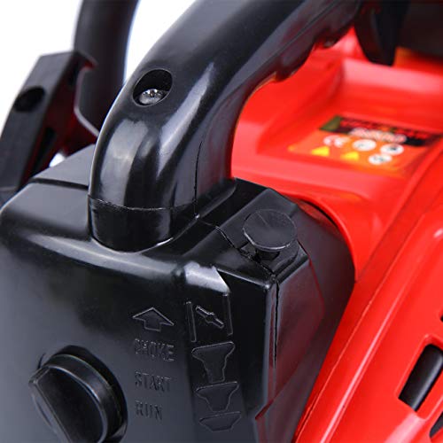 Ridgeyard Petrol Chain Saw Cutting Wood Gas-Powered Chainsaw 25CC 2-Stroke Single Cylinder Light Weight Chain Saw