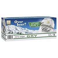 Canadian Club Whisky & Zero Sugar Dry Cans 375ml (Pack Of 10)