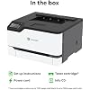 طابعة ليزر ملونة Lexmark CS431dw مع شاشة لمس تفاعلية، أمان كامل الطيف وسرعة طباعة تصل إلى 26 جزء في المليون، أبيض، صغير (4-سلسلة) (40N9320)