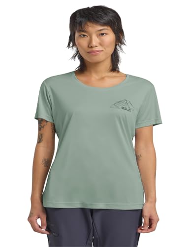 T-Shirt Femme Jack Wolfskin Peak Graphic T pour la randonnée et le quotidien