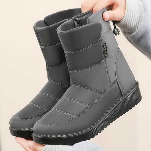 Botines de invierno para mujer que buscan caminar seguras con tacón estable 7