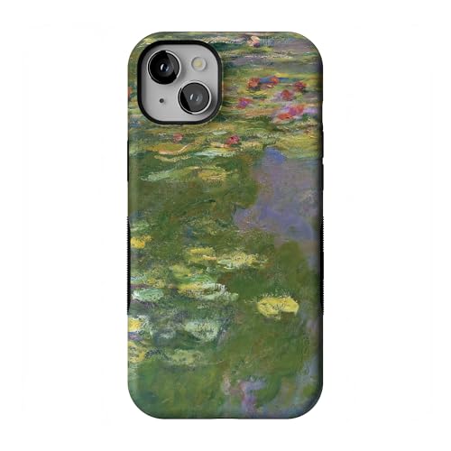 Casely iPhone 15 Plus Case | Monet's Water Lilies | The Met Museum | Bold Protective Design | Compatible with MagSafe