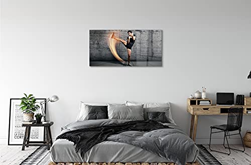 Tableau arts martiaux 100x50cm impression verre déco murale - 4