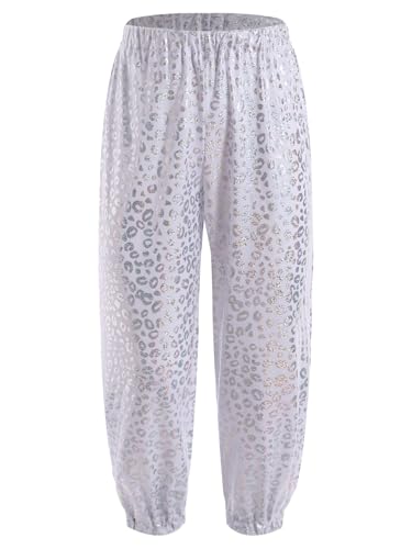 Unisex Kids Boys Girls Print Harem Trousers Elastic Waistband Casual Long Pants