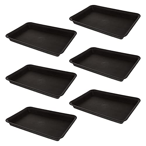 Happyyami Flowerpot Water Trays 10.24X7.09 Inch Plastic Plant Pot Plates Drip Trays for Indoor Outdoor Gardening Plant Protection and Easy Pot Movement - Image 3
