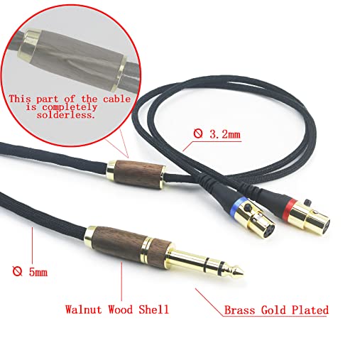 Cable de audio auxiliar 2.1 m con adaptador 6.35 mm miniatura 3
