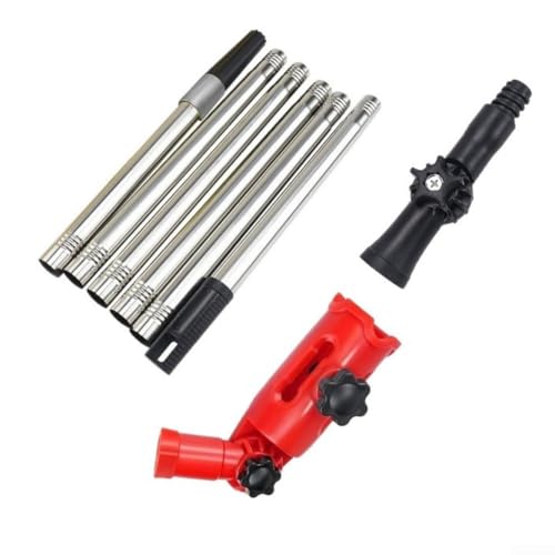 5 57ft Telescopic Poles for Gutter Cleaning with Adjustable Adapter...