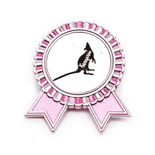 Broche animal noir blanc rose taille M en métal pour femme