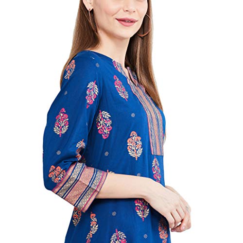 Image of Max Women Embroidered Three-Quarter Sleeves Kurta