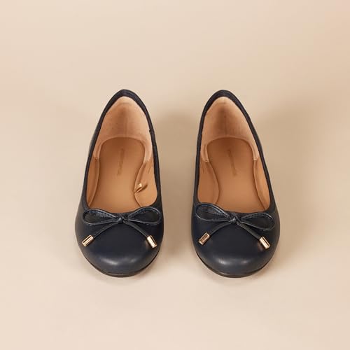 Image of Amazon Essentials Women's Comfortable Round Toe Ballet Flats with Bow