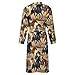 FOSKERV Women Men Fashion Long Sleeve Robes, Multi Functional Open Front Kimono Robe for Bedroom, Swimming Pool, Bathroom, Beach, Black Cool Horse, (L)