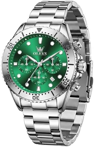 OLEVS Luxury Watches for Men Chronograph Dress Watches, Stainless...