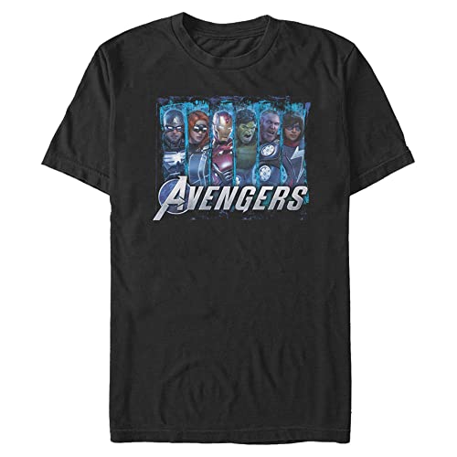 T-Shirt Homme Marvel Électrique Avengers en Maille Premium