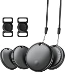 Ekebaotek Compatible with Air Tracker Tags-4 Pack-Smart Bluetooth Tracker Work with Apple Find My (iOS Only),Replaceable Battery Tracking Tags, Item Finder for Keys, Luggage, Satchel (Not for Android)
