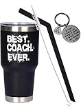 Coach Gifts, Best Coach Ever, Coach Keychain, Best Coach Gifts, World Best Coach, Appreciation Gift Idea for Soccer, Football, Cheer, Baseball, Volleyball, Swim, Dive,Gym, Best Coaches Tumblers