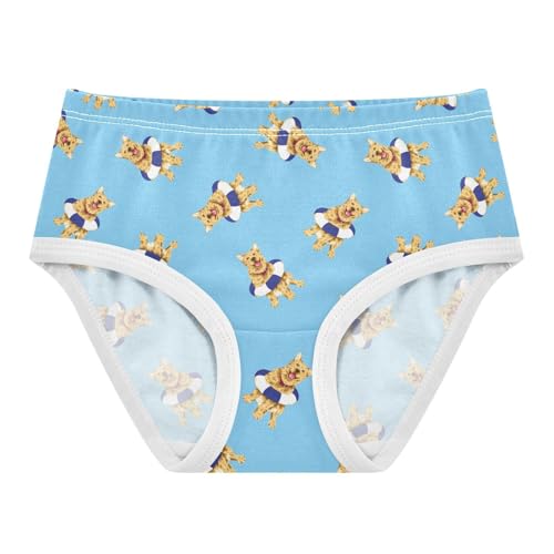Girls' Underwear Golden Retriever Dog Cotton Stretch Comfort Toddler Panties