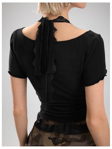 Haut en strass dos nu ajustable pour éviter les tops inconfortables - 2