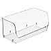 mDesign Small Stackable Plastic Food Storage Organizer Bin with Open Front for Refrigerator, Freezer, Cupboard, Cabinet, and Pantry Shelf Organization - 7