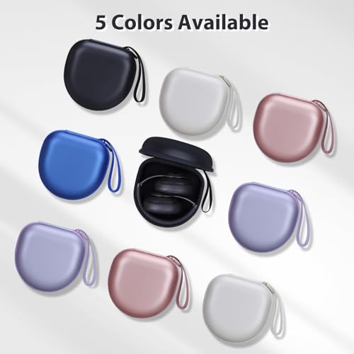 Image of Headphone Case Compatible with JBL /Beats /BERIBES /Jlab /Picun /TOZO /KVIDIO /Soundcore Anker /Skullcandy Noise Cancelling Over-Ear Headphones, Pearl Black