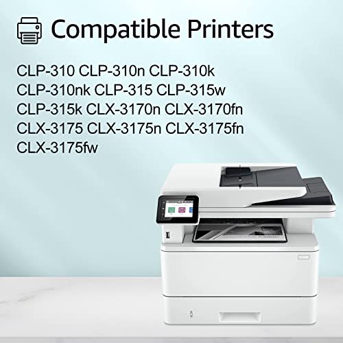 Greencycle 4 Packs Compatible Clt-409S Clt-K409S Clt-C409S Clt-Y409S Clt-M409S Laser Toner Cartridge For Samsung Clp-310 Clp-310N Clp-315 Clx-3170 Clx-3175 Clx-3175Fn 1Black 1Cyan 1Yellow 1Magenta #TOP1