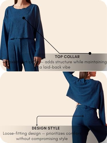 Image of GRECIILOOKS Co-Ord Set for Women stylish | Textured Lycra Blend Casual Western Set | Dress For Woman | Trendy Two Piece Outfit for Casual, Party & Travel Outfits | Summer Co-Ord Set