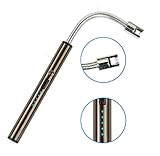 NWGear Electric Arc Lighter | Candle Lighter with Long 360° Flexible Neck, LED Battery Indicator, USB Rechargeable, Splash & Windproof – for Candles, Gas Stoves, Emergency - No Logo