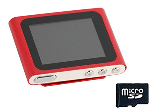 Xtreme 27702R Lecteur MP 4 MP 3 avec écran de 1,8  avec Micro SD de 8 Go, câble de données et écouteurs