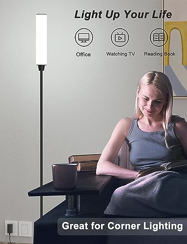 Mudodi Candeeiros de Pé para Sala de Estar, Candeeiro de Pé Moderno Atualizado com Controlo Remoto,