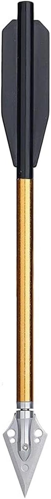 Améliorez Votre expérience d'arbalète avec des flèches d'arbalète en Aluminium de 6,3 Pouces - Paquet de 24 for l'entraînement à la Cible et la Chasse au Petit gibier (Color : Gold)