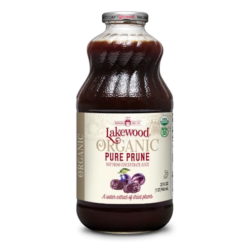 Lakewood Organic 100% Juice Pure Prune, 32 oz