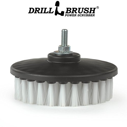 Polisher - Scrub Brush - Carpet Cleaner - Rug - Da - Buffer Polisher - Soft White Bristles With Threaded Shaft - Fits - Dual Action - Rotary - Positive Drive Polishers - Glass Cleaner - Carpet Brush #TOP7