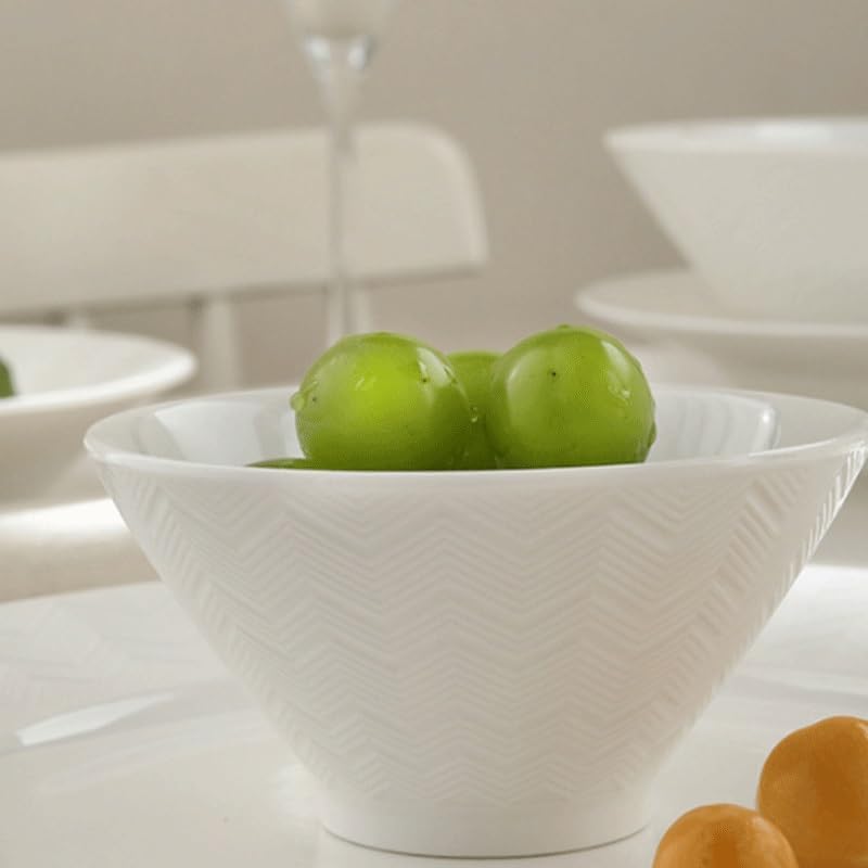 White Hat Pasta Ceramic Dessert Western Cuisine Breakfast Bowl of Noodles