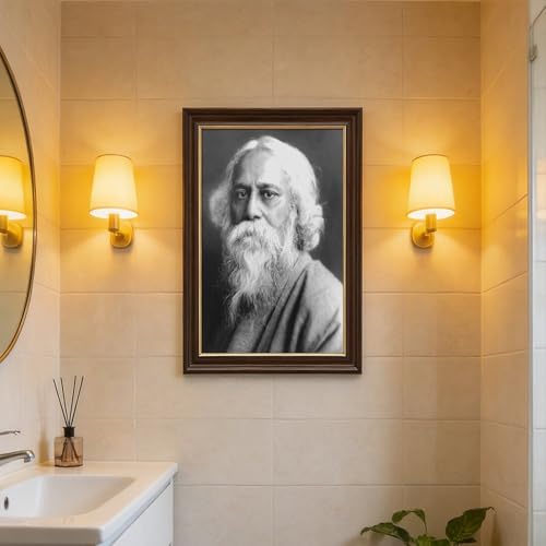 Toile Rabindranath Tagore WCYB habiller un mur vide salon bureau - 7