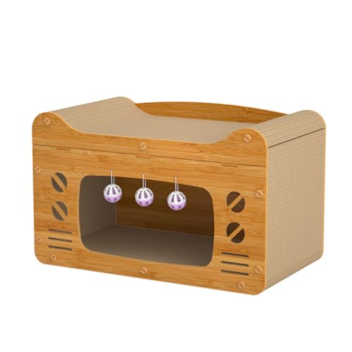 NIBHZ Cat Scratching Board cat nest can be Assembled and Replaced, wear-Resistant and Crumb-Free, cat Scratching Board House Double-Layer cat nest can be Used in All Seasons,48cm