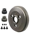 86T 48P Spur Gear Set Metal Steel with 19T 21T Pinions Gear Sets Upgrade Parts Replace Traxxas 4686 Fit for 1/10 Traxxas Slash 2WD Spur Gear Rustler 2WD Stampede 2WD 48P 86T Spur Gear