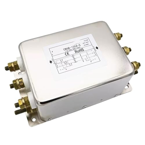 Filtro de alimentación CA trifásico CW6B-100A-S supresor EMI 380V 220V de tipo perno 2