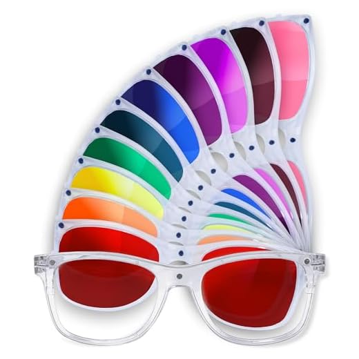 GloFX Snaps: Color Therapy Glasses - Magnetic Sunglasses with Stabilizing Notch - All-Day Comfort for Light, Photophobia & Migraine Relief - Snap-On Design with 10 Therapeutic Lenses