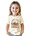 Homie Weekend Toddler Cowgirl Shirt for Girls Western Shirts Cow Girl Clothes Horse Graphic Tee Short Sleeve Cotton Summer Outfit 2-8 Years