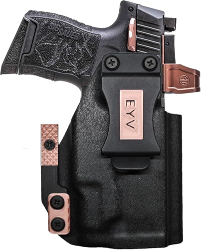 IWB Gun Holster for Concealed Carry - Fit for the SIG P365XL/P365X TLR7 Sub Light | (Rose Gold) Handmade Kydex Pistol Holsters w/Custom Claw Kit | EYV Holsters