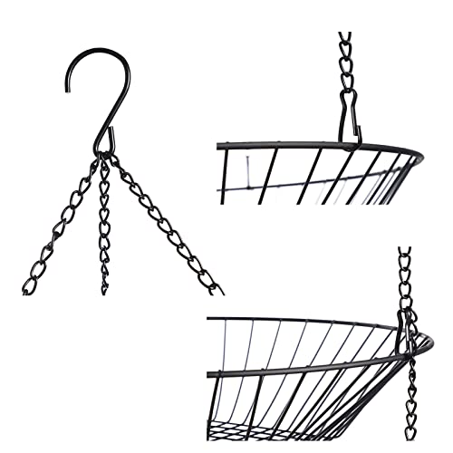 3-Tier Kitchen Wire Storage Basket Hanging Basket Fruit Storage Basket 2 Pack #TOP6